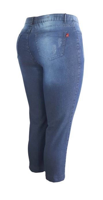 4738 - Calça Jeans Capri Alcina - Imagem 4
