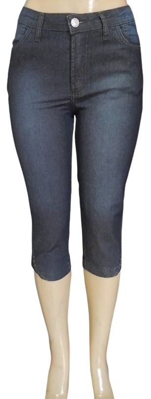 2105 - Calça Capri Pescador Jeans Lyc Fila - Trio