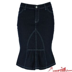 7160 - Saia Jeans tipo evangélica Hippie