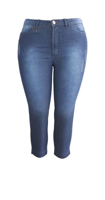 4738 - Calça Jeans Capri Alcina - Imagem 7