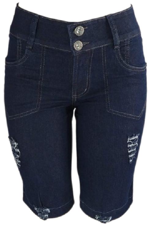 88154 - Bermuda Ciclista Jeans Lyc Donna